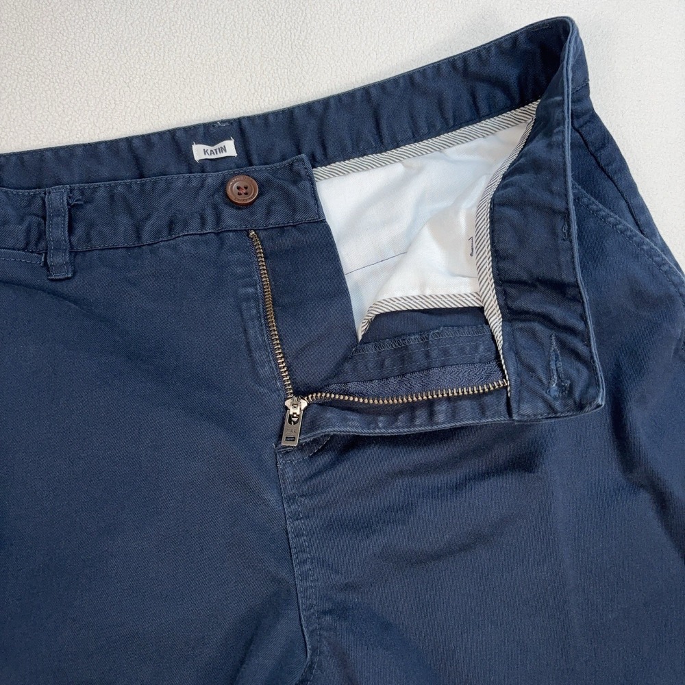 Katin 8"‎ Shorts Men's 32 (fits 33) Navy Stretch Surf Casual Chinos - Picture 4 of 16